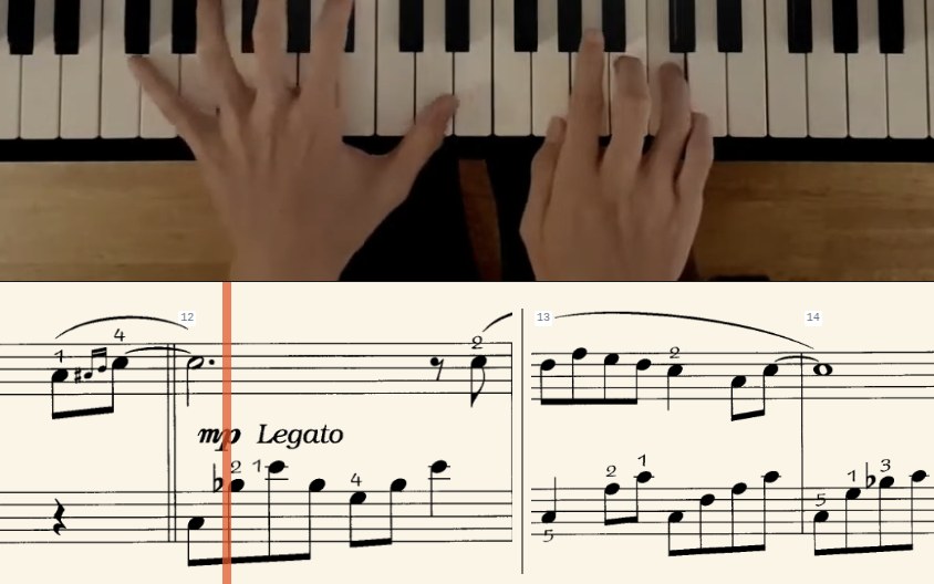 Watch the fingering at the exact bar you're stuck on